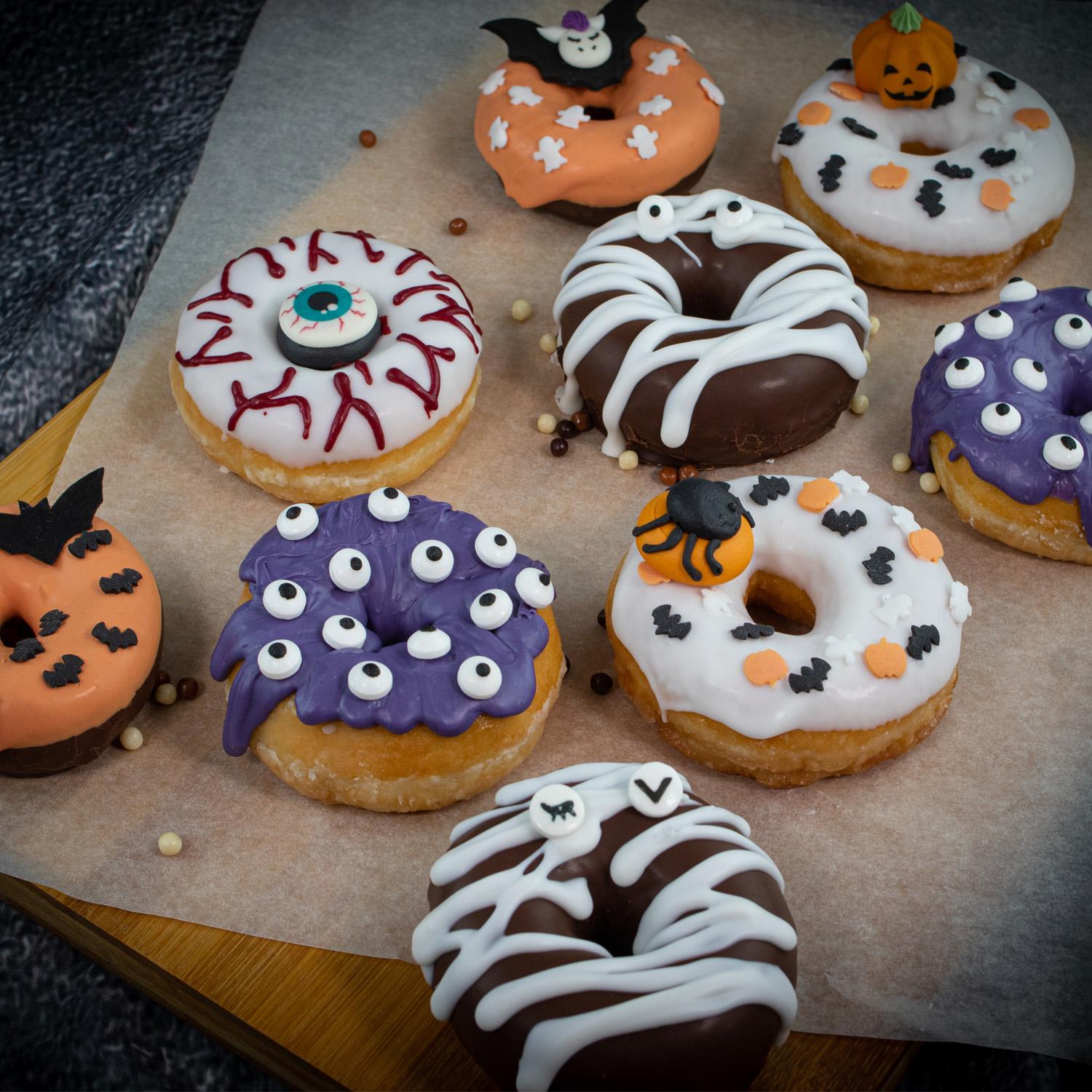 Donas decoradas de Halloween
