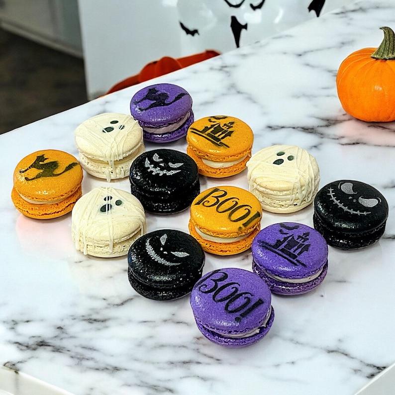 Macarons decorados de Halloween